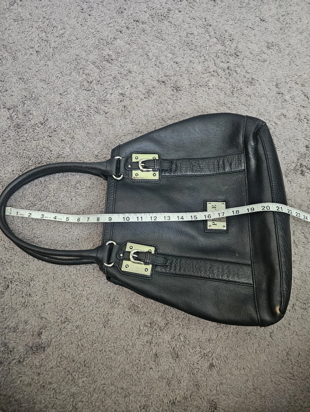 Wilsons Vintage‎ Y2K Pelle Studio Black Leather Shoulder Bag